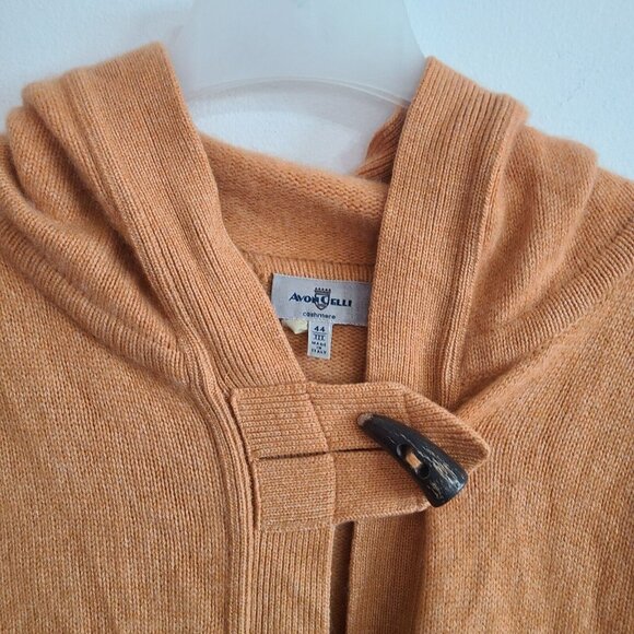 Avon Celli Italy Women's Cardigan Cashmere Sweater Size 44 Vintage Orange - Picture 7 of 11